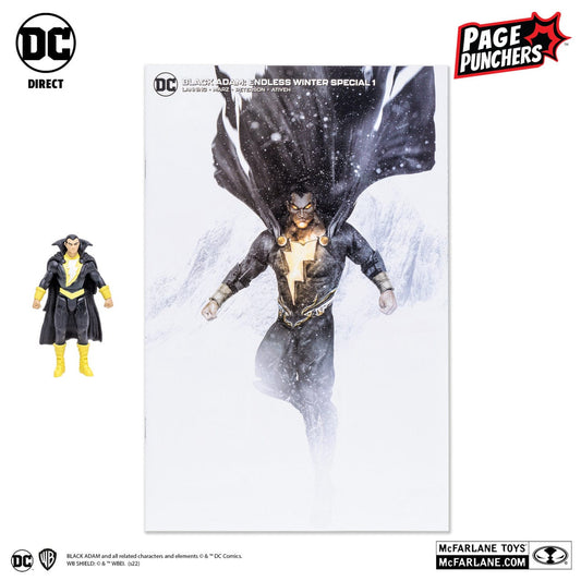 McFarlane Toys DC Page Punchers Black Adam 3" Figure With Comic McFarlane Toys DC Page Punchers Black Adam 3" Figure With Comic