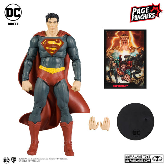 McFarlane Toys DC Page Punchers Superman 7" Figure With Comic McFarlane Toys DC Page Punchers Superman 7" Figure With Comic