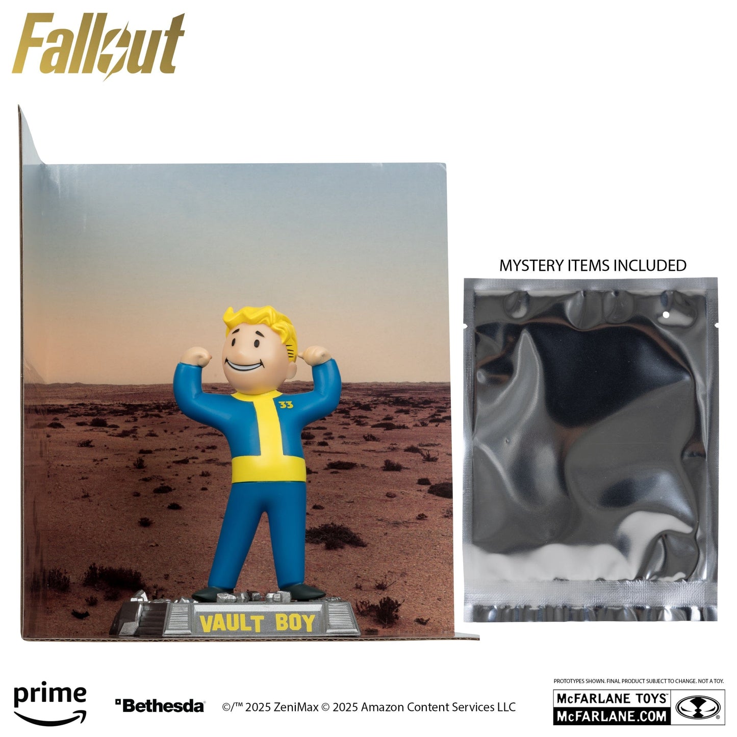 McFarlane Toys Fallout Vault Boy Mascot Version 1 Fallout TV Series Movie Maniacs