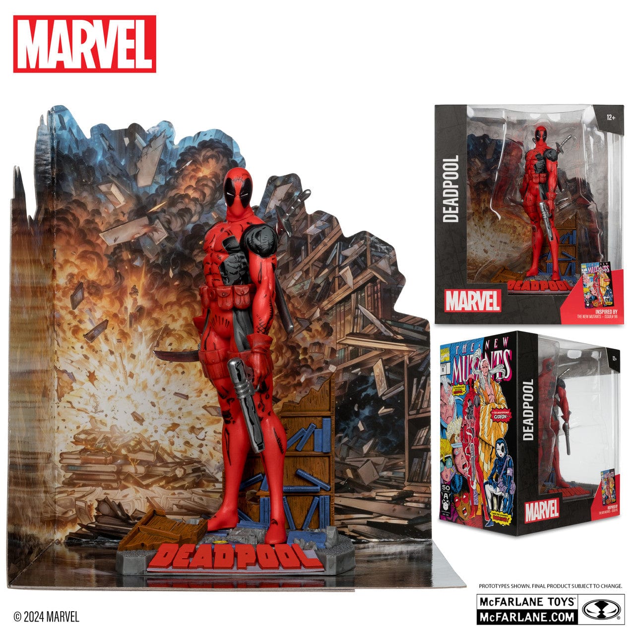 McFarlane Toys Marvel 1:10th Deadpool New Mutants #98