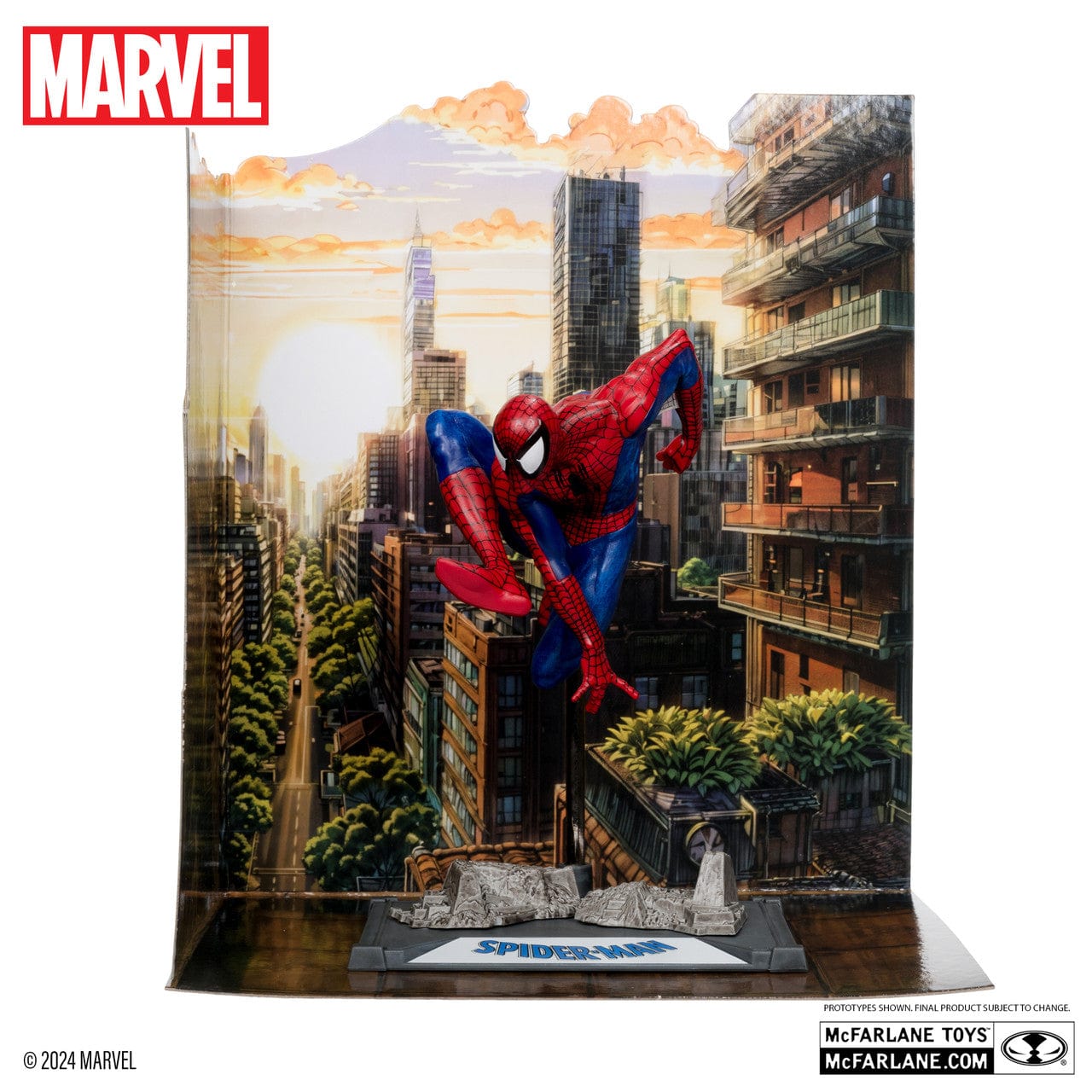 Figurines McFarlane Marvel 1:10 - Black Panther, Carnage, The Thing - Neuves