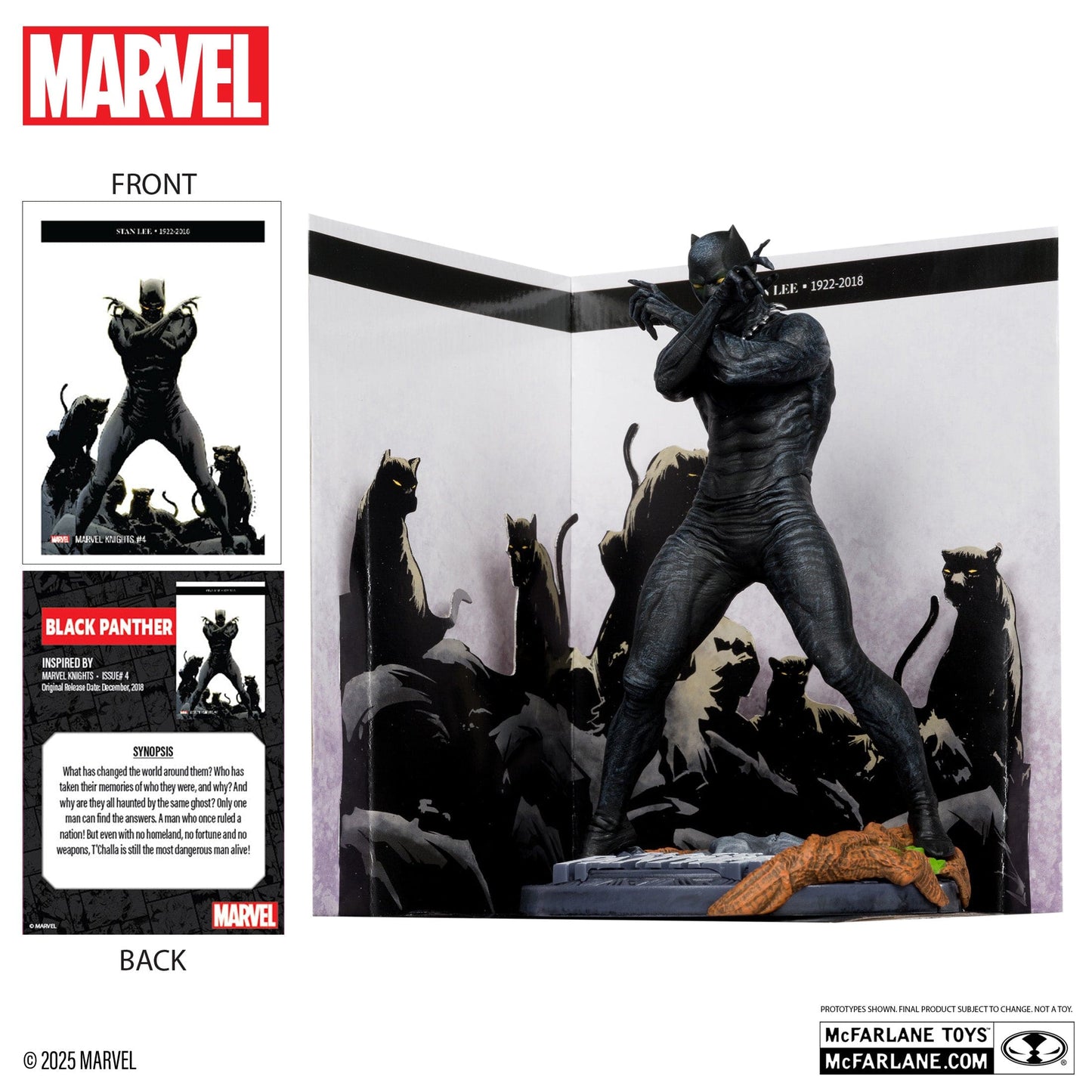McFarlane Toys Marvel Black Panther 1:10TH Scale Marvel Knights #4