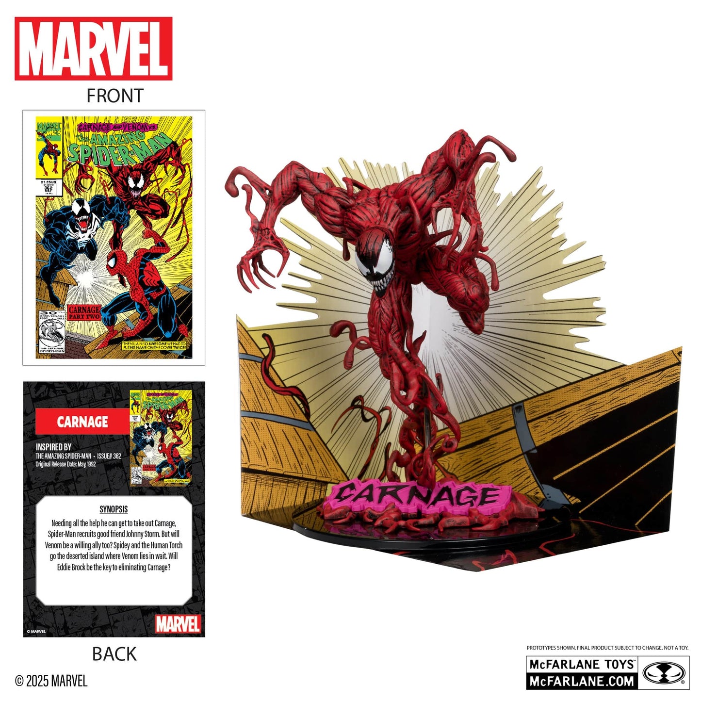 McFarlane Toys Marvel Carnage 1:10TH Scale The Amazing Spider-Man #362