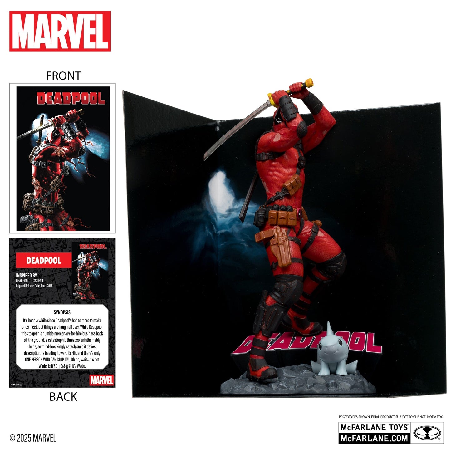 McFarlane Toys Marvel Deadpool 1:10TH Scale Statue Deadpool #1 McFarlane Toys Marvel Deadpool 1:10TH Scale Statue Deadpool #1