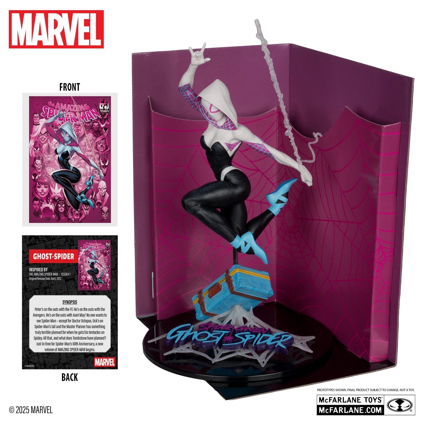 McFarlane Toys Marvel Ghost-Spider Spider-Gwen 1:10TH scale The Amazing Spider-Man #1