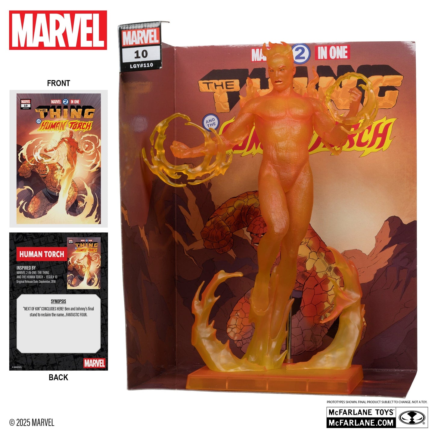 McFarlane Toys Marvel Human Torch 1:6TH Scale Marvel 2-in-One #10 McFarlane Toys Marvel Human Torch 1:6TH Scale Marvel 2-in-One #10