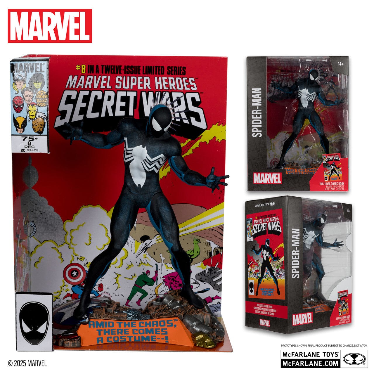 McFarlane Toys Marvel Spider-Man 1:6th Scale Marvel Super heroes Secret Wars #8 McFarlane Toys Marvel Spider-Man 1:6th Scale Marvel Super heroes Secret Wars #8