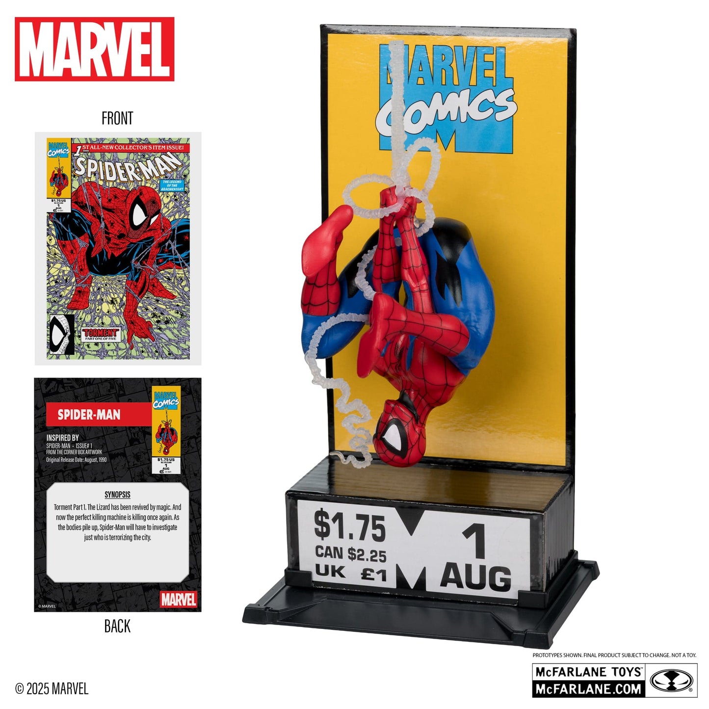 McFarlane Toys Marvel Spider-Man #1 Corner Box McFarlane Toys Marvel Spider-Man #1 Corner Box