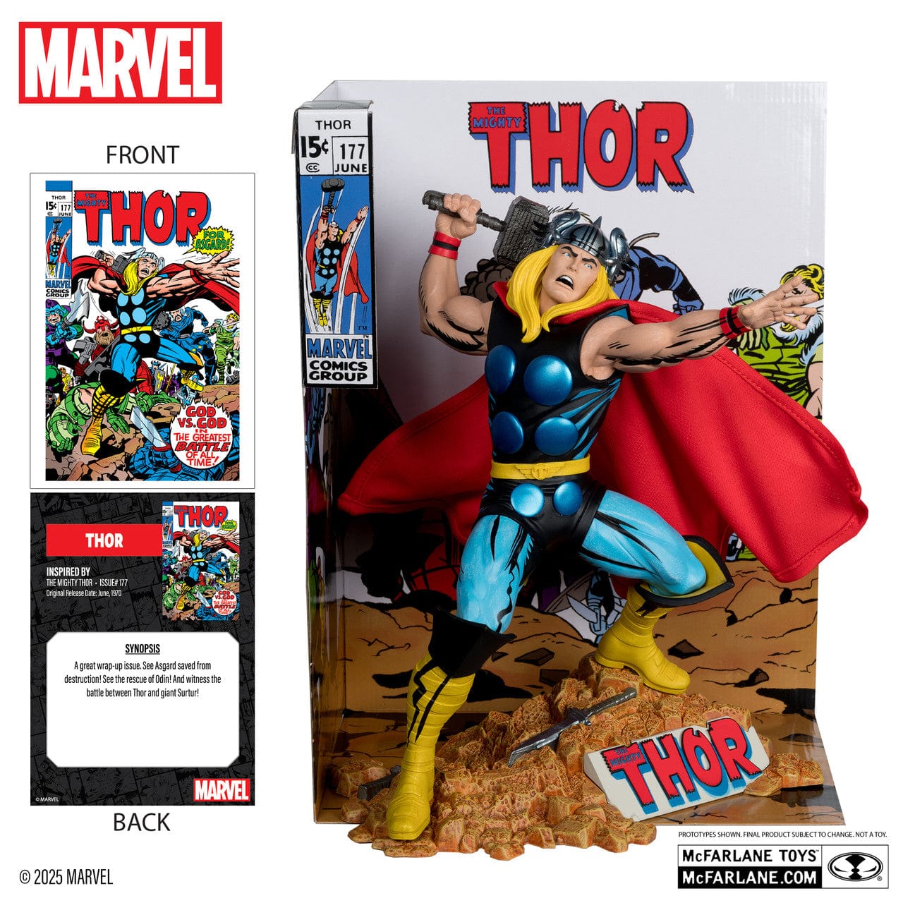 McFarlane Toys Marvel Thor 1:6th Scale The Mighty Thor #177 McFarlane Toys Marvel Thor 1:6th Scale The Mighty Thor #177