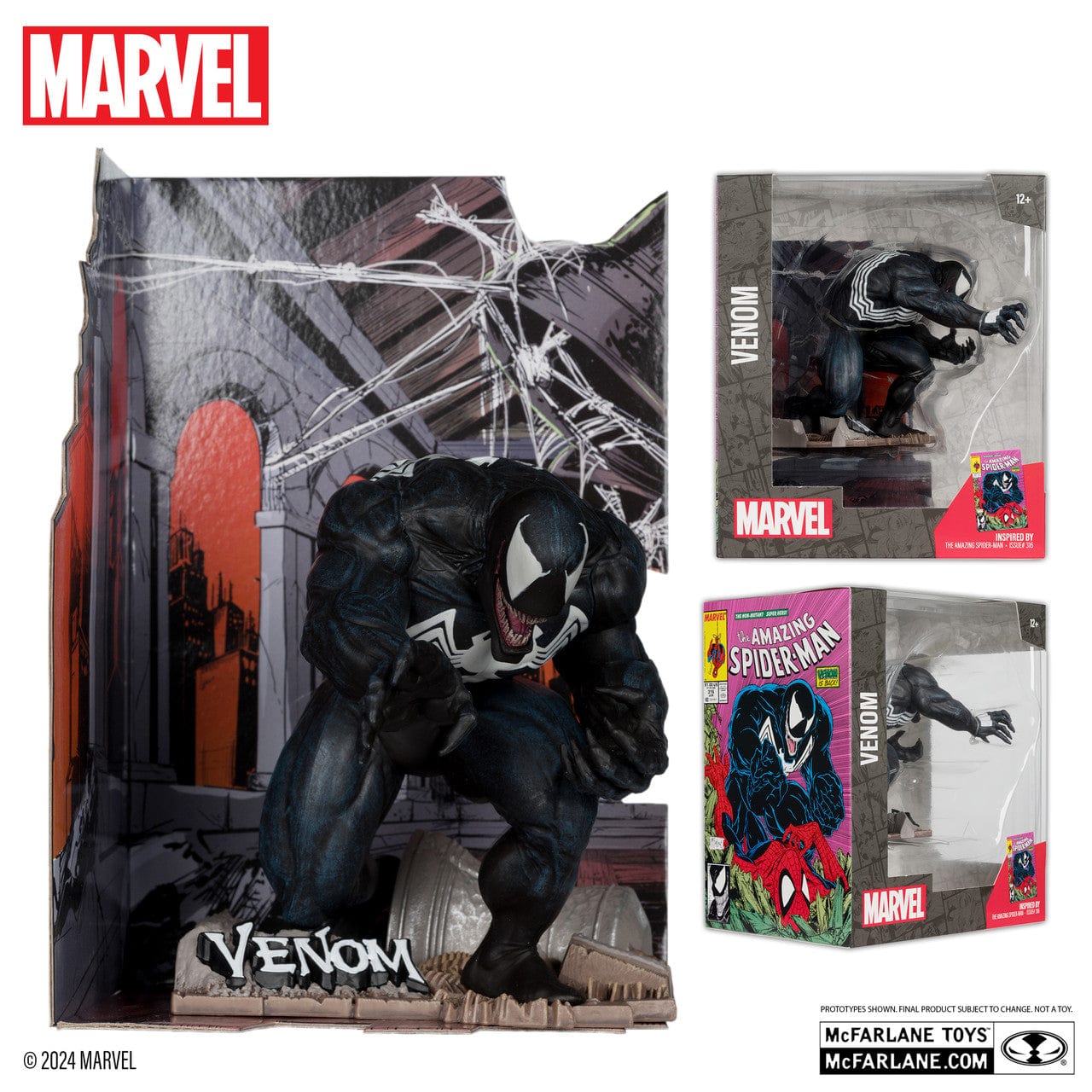 McFarlane Toys Marvel Venom 1:10th Scale The Amazing Spider-Man #316