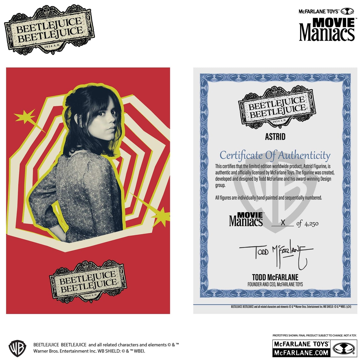 McFarlane Toys Movie Maniacs Astrid Beetlejuice Beetlejuice