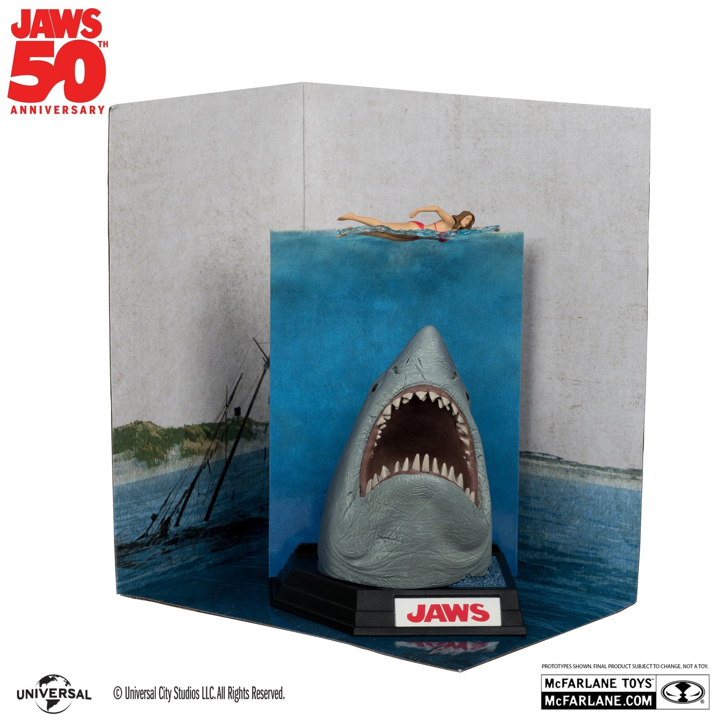 McFarlane Toys Movie Maniacs Jaw 50TH Anniversary