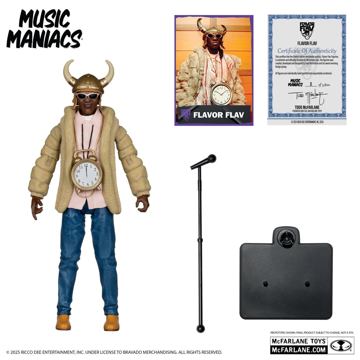 McFarlane Toys Music Maniacs Flavor Flav Hip Hop