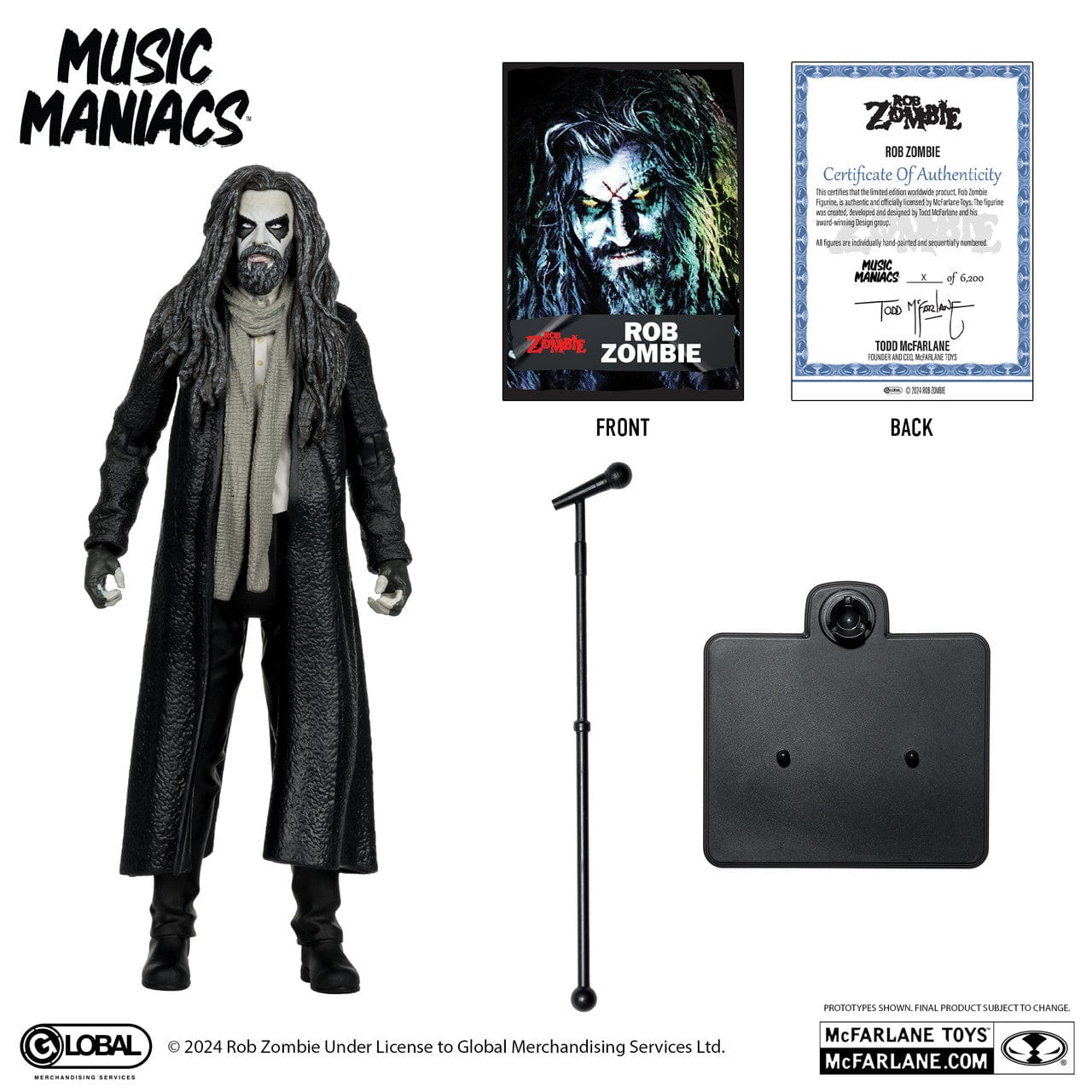 McFarlane Toys Music Maniacs Rob Zombie Figure