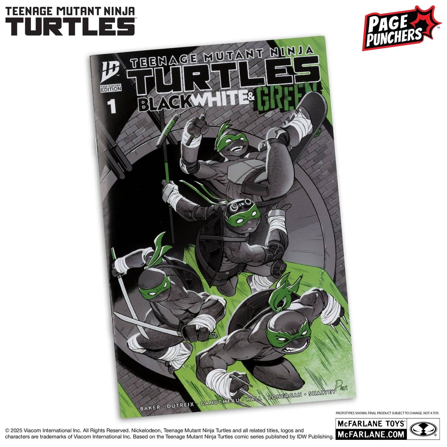 McFarlane Toys Teenage Mutant Ninja Turtles Donatello Black, White & Green Action figure McFarlane Toys Teenage Mutant Ninja Turtles Donatello Black, White & Green Action figure