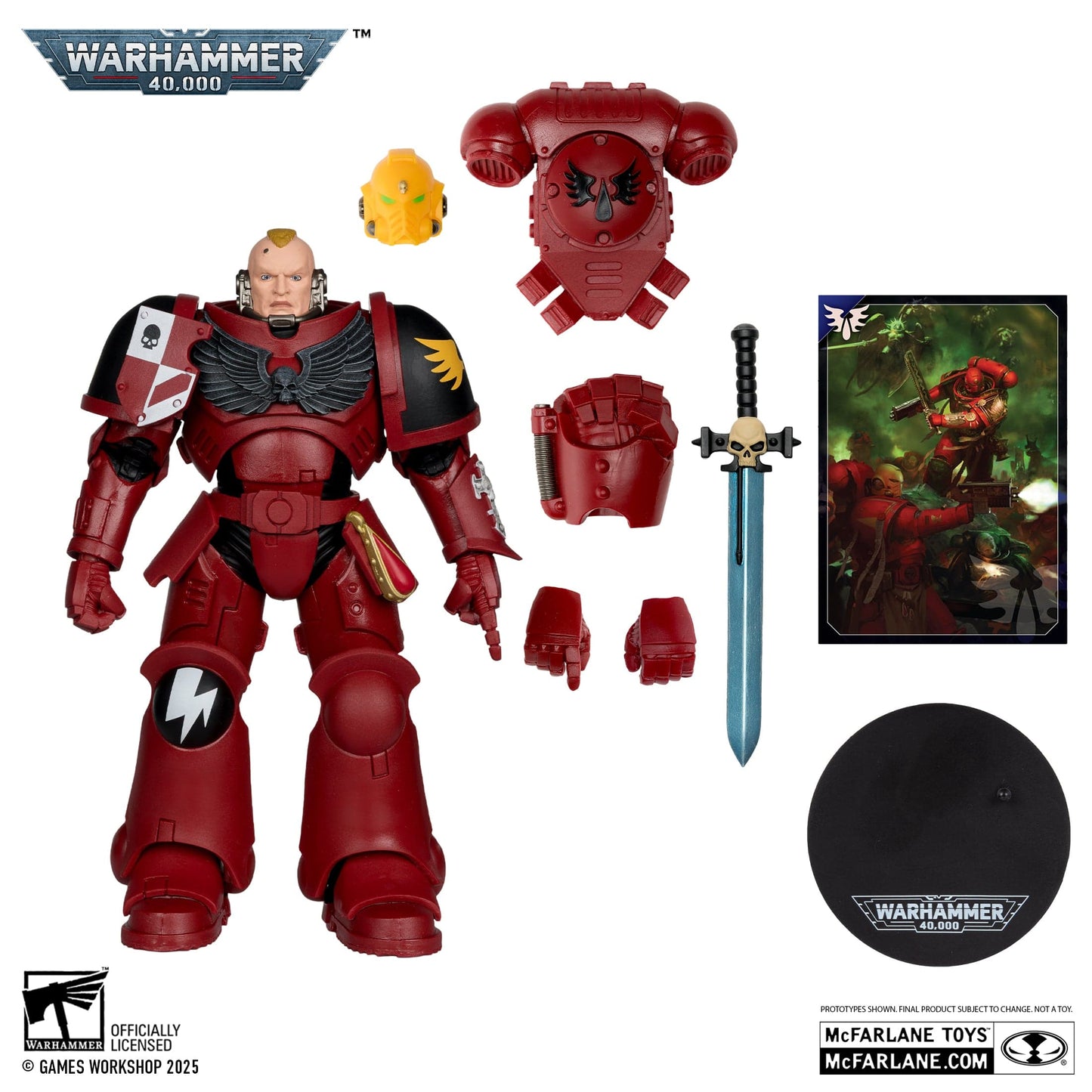 McFarlane Toys Warhammer 40,000 Assault Intercessor Sergeant Blood Angels McFarlane Toys Warhammer 40,000 Assault Intercessor Sergeant Blood Angels