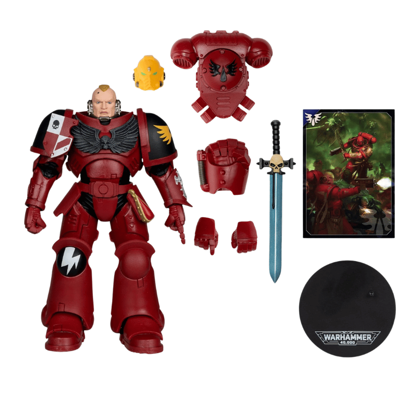McFarlane Toys Warhammer 40,000 Assault Intercessor Sergeant Blood Angels Figure McFarlane Toys Warhammer 40,000 Assault Intercessor Sergeant Blood Angels Figure