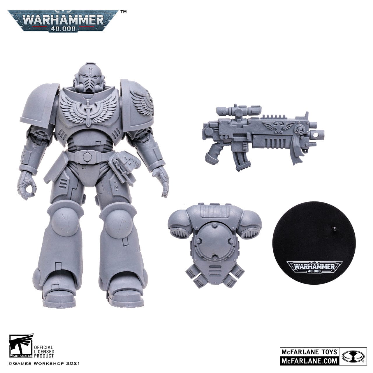 McFarlane Toys Warhammer 40,000 Dark Angels Assault Intercessor Unpainted McFarlane Toys Warhammer 40,000 Dark Angels Assault Intercessor Unpainted