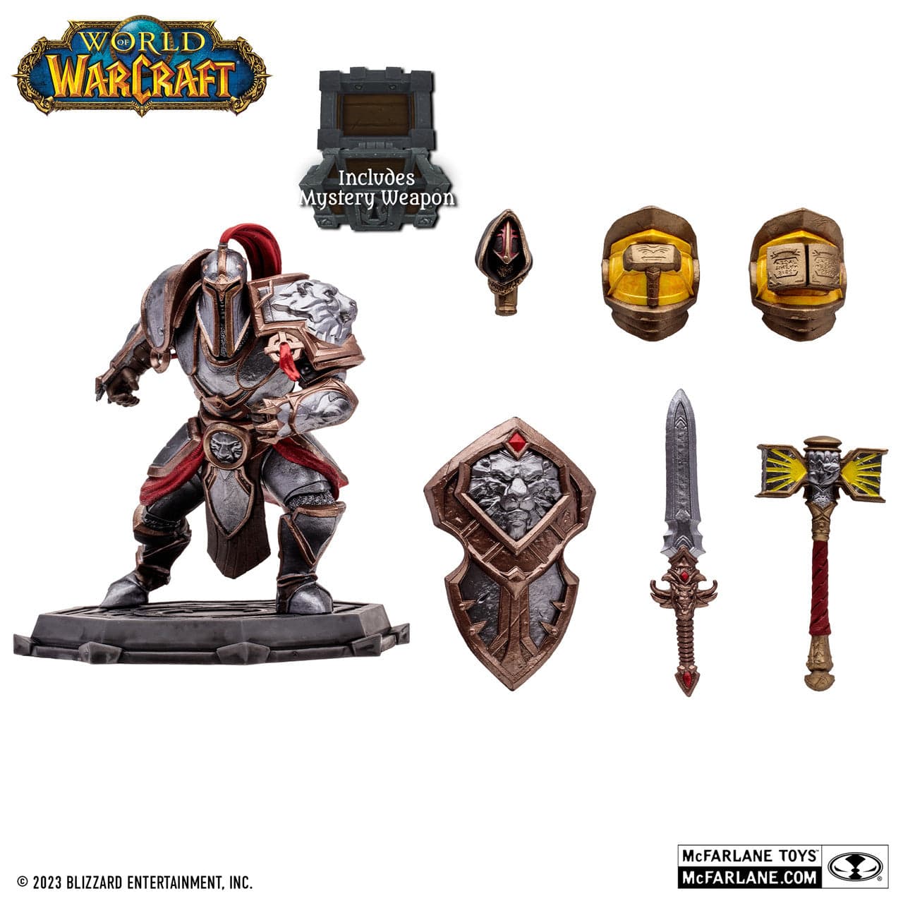 McFarlane Toys World Of Warcraft Human Paladin / Warrior Rare McFarlane Toys World Of Warcraft Human Paladin / Warrior Rare