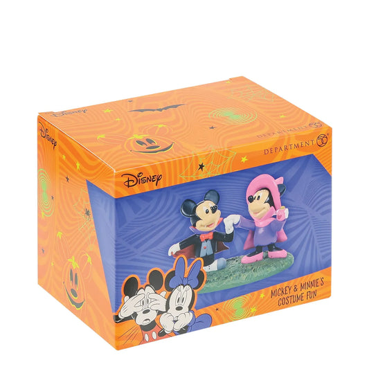 Mickey & Minnie Mouse's Costume Fun Figurine Disney Village by Department 56 Mickey & Minnie Mouse's Costume Fun Figurine Disney Village by Department 56