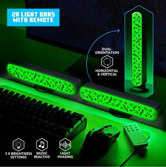 Minecraft Light Bars With Remote By Paladone Minecraft Light Bars With Remote By Paladone