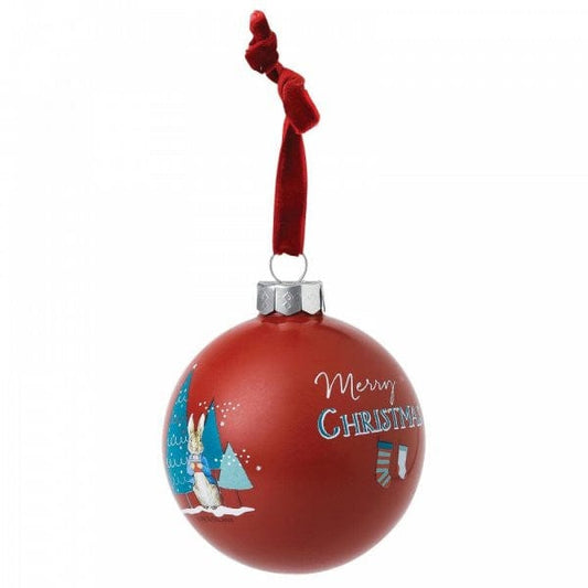 Mrs. Rabbit & Peter Rabbit Merry Christmas Bauble Mrs. Rabbit & Peter Rabbit Merry Christmas Bauble