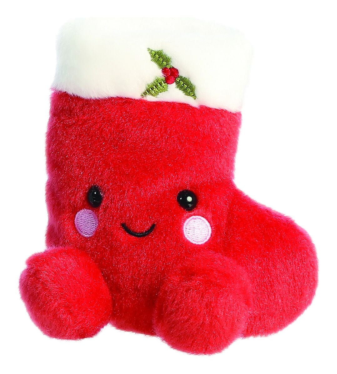 Palm Pals 5” Christmas Holly Stocking Plush By Aurora World
