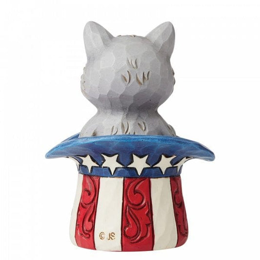 Patriotic Kitten Mini Figurine by Jim Shore 6006443 Patriotic Kitten Mini Figurine by Jim Shore 6006443
