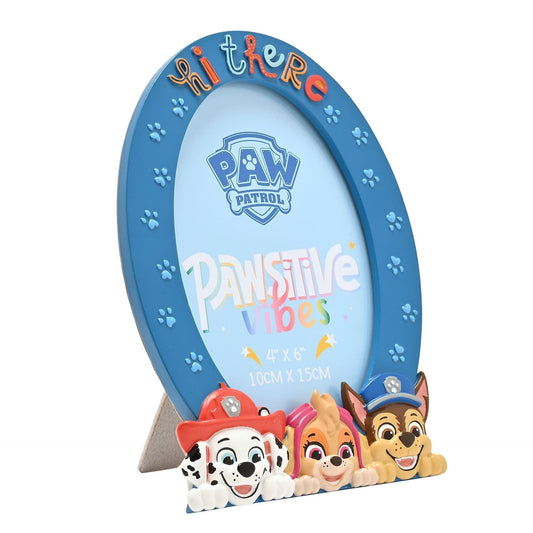 Paw Patrol Resin Oval Photo Frame "Hi There" Paw Patrol Resin Oval Photo Frame "Hi There"