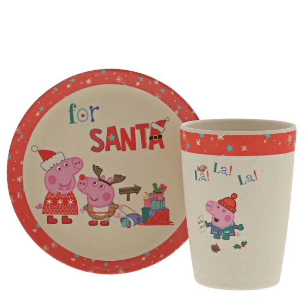 Peppa Pig Christmas Eve Bamboo Set