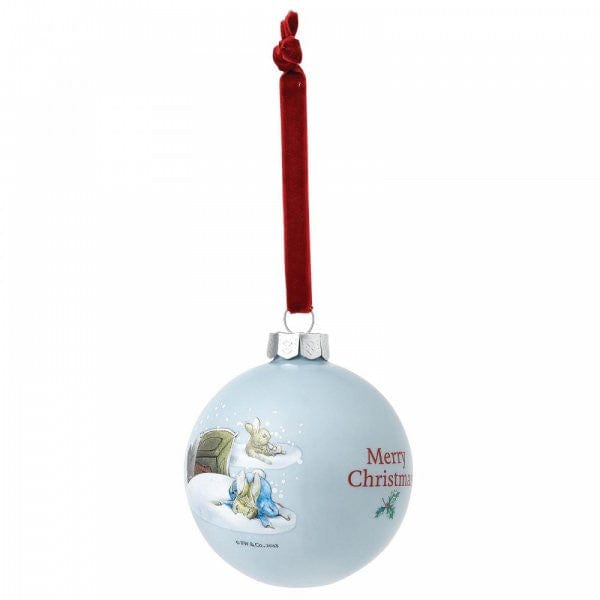 Peter & Benjamin's Fun in the Snow Christmas Bauble