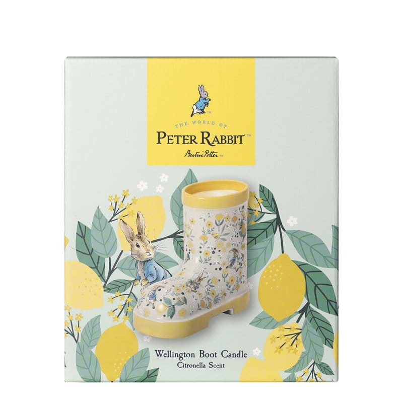 Peter Rabbit Citronella Wellington Boot Shaped Candle By Peter Rabbit Home Fragrance