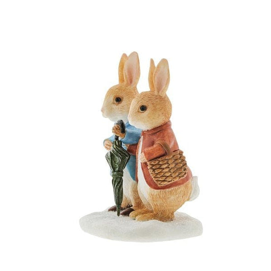 Peter Rabbit & Flopsy in Winter Figurine Peter Rabbit & Flopsy in Winter Figurine