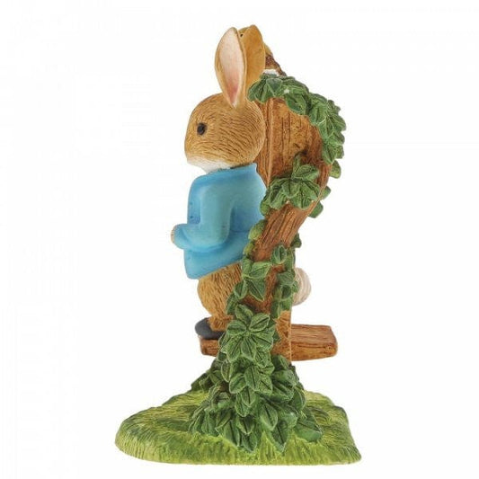 Peter Rabbit on Wooden Stile Figurine Peter Rabbit on Wooden Stile Figurine