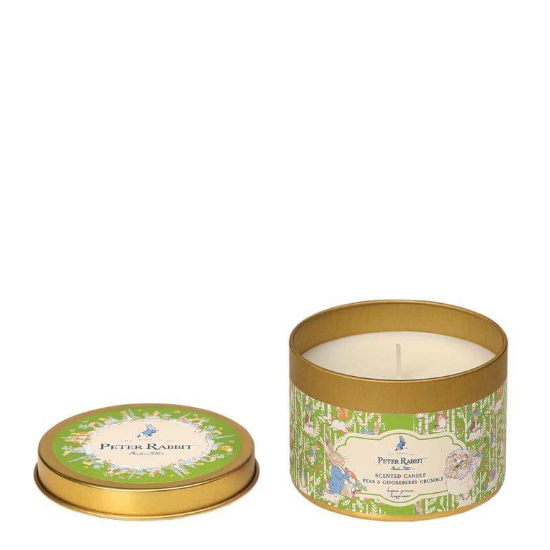 Peter Rabbit Pear & Gooseberry Tin Candle Peter Rabbit Home Fragrance