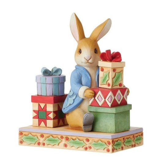 Peter Rabbit with Presents Figurine By Jim Shore Peter Rabbit with Presents Figurine By Jim Shore