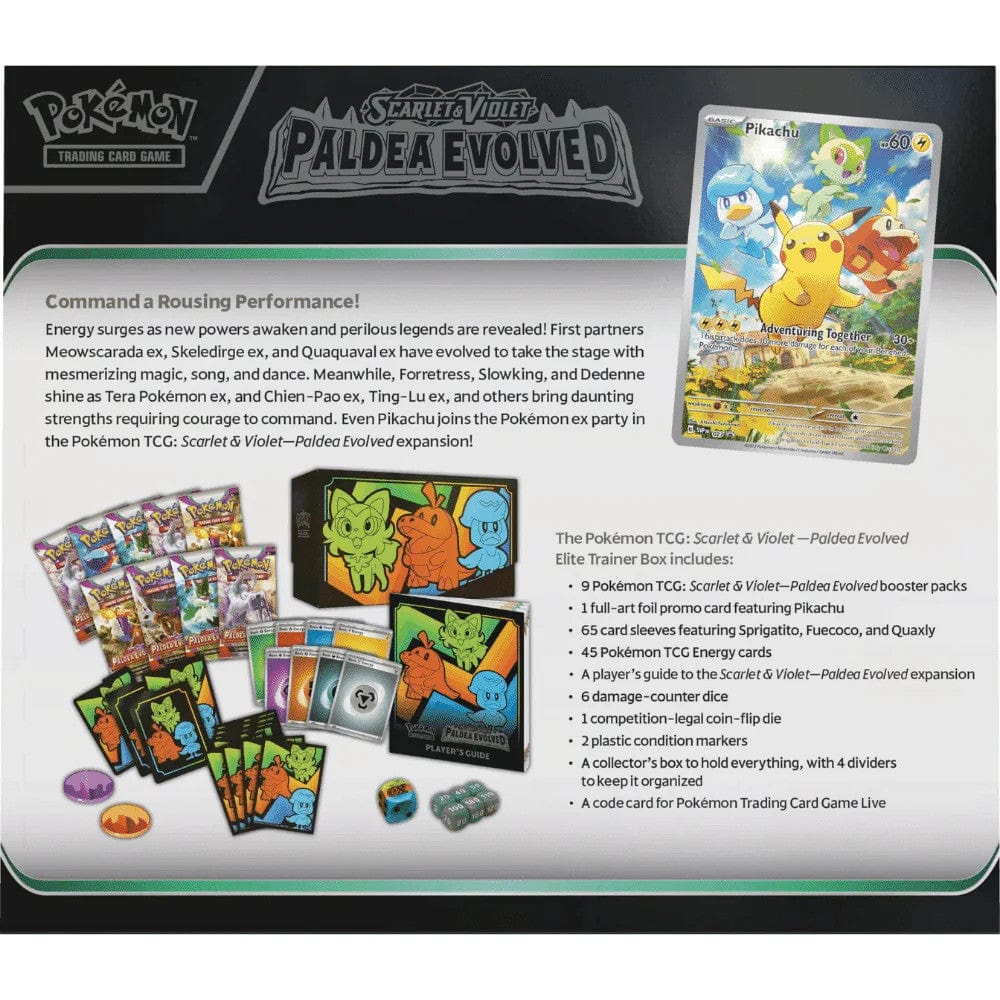 Pokemon TCG Scarlet & Violet Paldea Evolved Elite Trainer Box Pokemon TCG Scarlet & Violet Paldea Evolved Elite Trainer Box