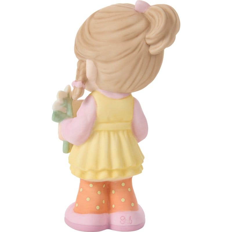 Precious Moments Grandma Girl With Sign & Flower Figurine Precious Moments Grandma Girl With Sign & Flower Figurine