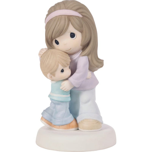 Precious Moments Mom & Son Close Pose Figurine Precious Moments Mom & Son Close Pose Figurine