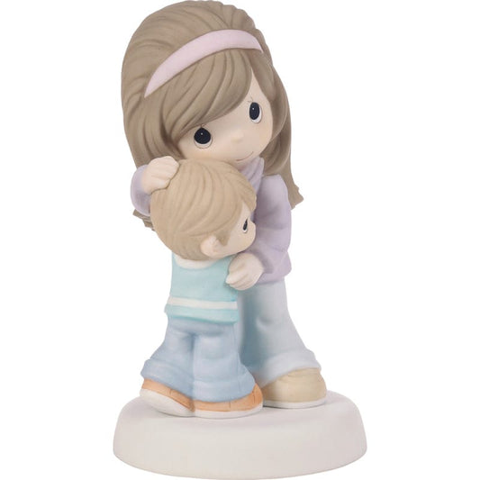 Precious Moments Mom & Son Close Pose Figurine Precious Moments Mom & Son Close Pose Figurine