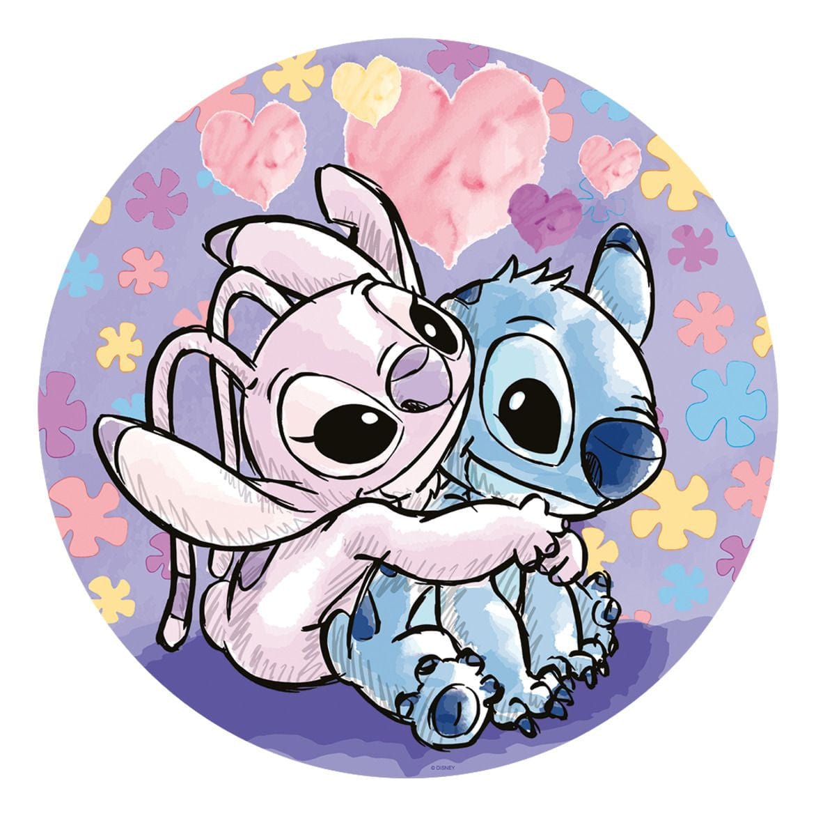 Ravensburger Disney Stitch Circular, 500 Piece Jigsaw Puzzle