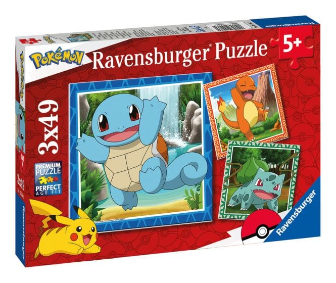 Ravensburger Pokemon 3x49 Piece Jigsaw Puzzle