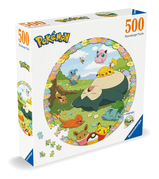 Ravensburger Pokemon Circular 500 Piece Jigsaw Puzzle Ravensburger Pokemon Circular 500 Piece Jigsaw Puzzle