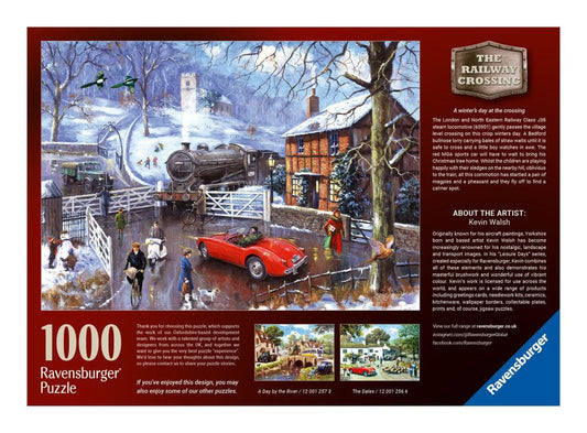 Ravensburger Railway Crossing 1000 Piece Jigsaw Puzzle Ravensburger Railway Crossing 1000 Piece Jigsaw Puzzle