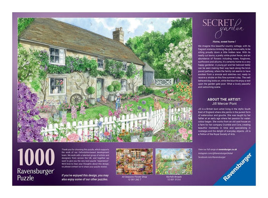 Ravensburger Secret Garden 1000 Piece Jigsaw Puzzle Ravensburger Secret Garden 1000 Piece Jigsaw Puzzle