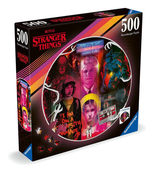 Ravensburger Stranger Things Circular 500 Piece Jigsaw Puzzle Ravensburger Stranger Things Circular 500 Piece Jigsaw Puzzle