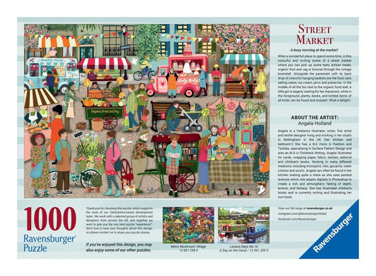 Ravensburger Street Market 1000 Piece Jigsaw Puzzle Ravensburger Street Market 1000 Piece Jigsaw Puzzle