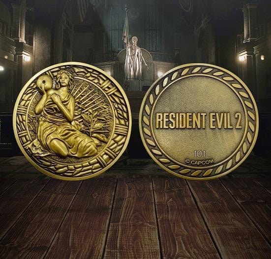 Resident Evil 2 Maiden Medallion Coin Replica