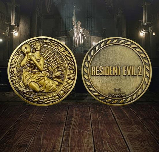Resident Evil 2 Maiden Medallion Coin Replica Resident Evil 2 Maiden Medallion Coin Replica