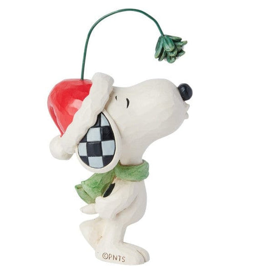 Snoopy Mistletoe Mini Figurine by Jim Shore 6015036 Snoopy Mistletoe Mini Figurine by Jim Shore 6015036